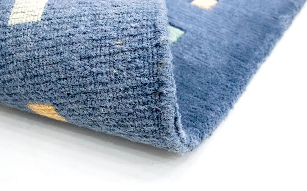 Runner Nepal mattan - 240 x 80 cm - mörkblå