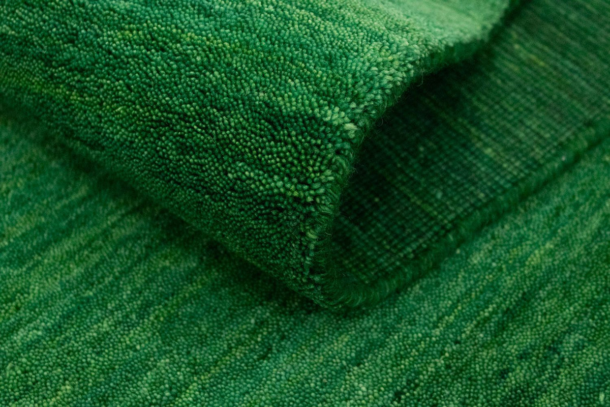 Runner Gabbeh-matta - Indus - 400 x 80 cm - mörkgrön