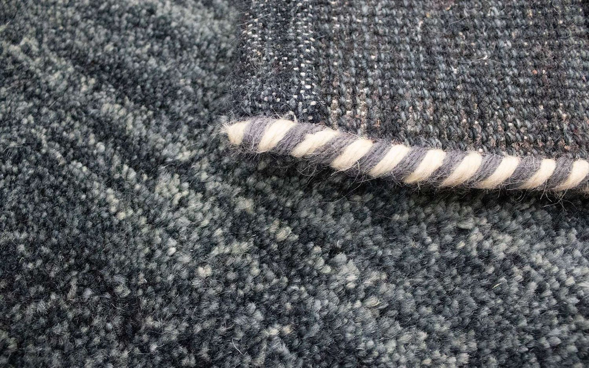 Gabbeh-matta - Indus - 90 x 60 cm - mörkgrå