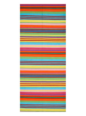 Runner Kelim matta - trendig - 300 x 90 cm - flerfärgad