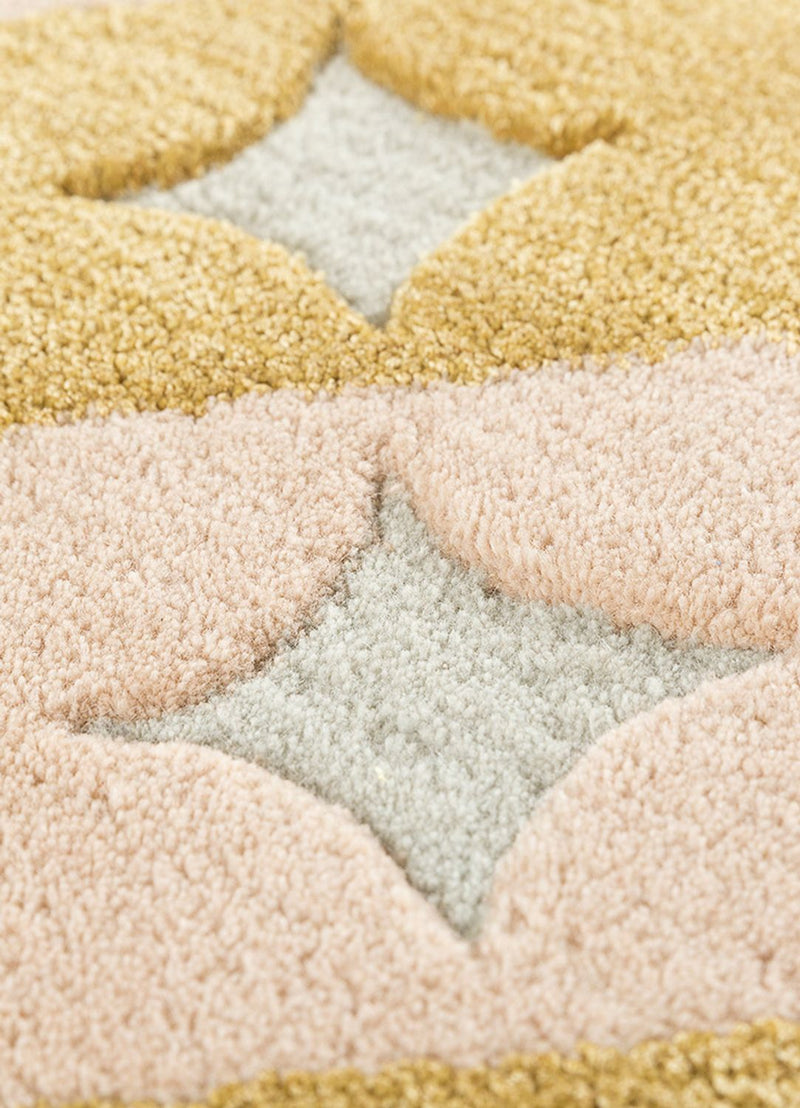 Ullmatta kvadrat  - 180 x 180 cm - guld