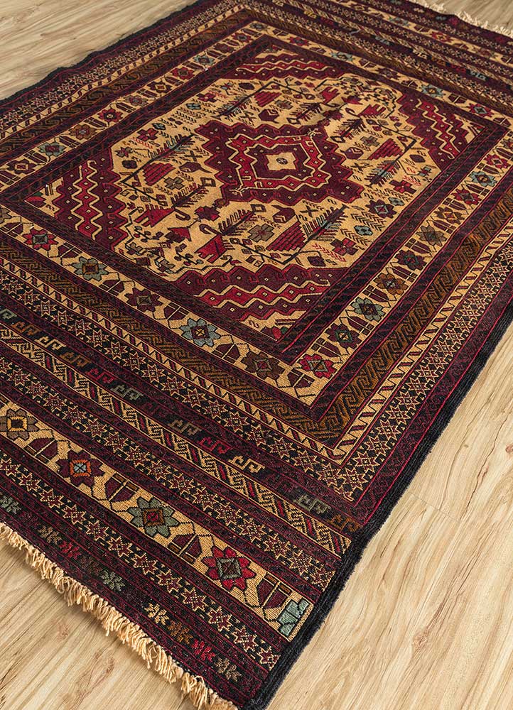 Kelim Carpet - orientalisk matta - 180 x 120 cm - orange