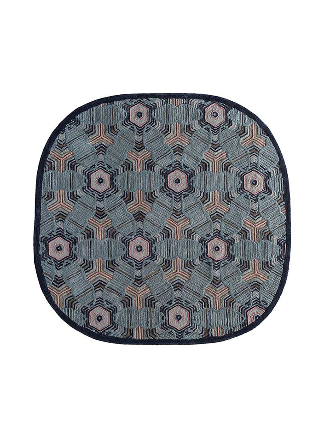 Ullmatta särskild form  - 240 x 170 cm - flerfärgad