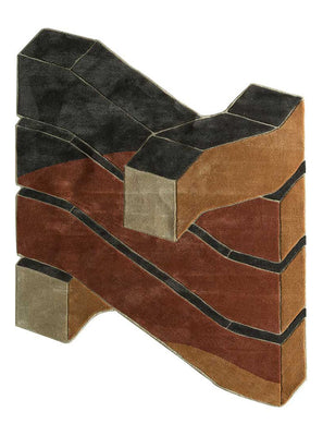 Ullmatta särskild form  - 240 x 180 cm - flerfärgad