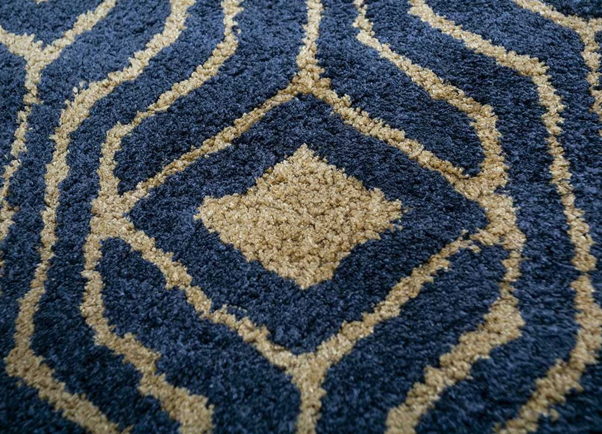 Mattan - 240 x 150 cm - mörkblå