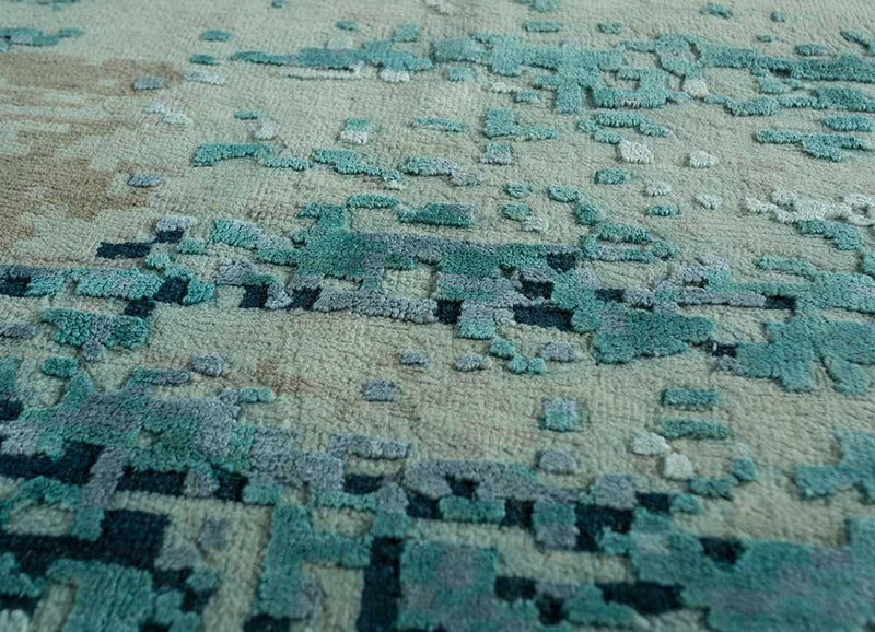 Ullmatta - 300 x 240 cm - blå