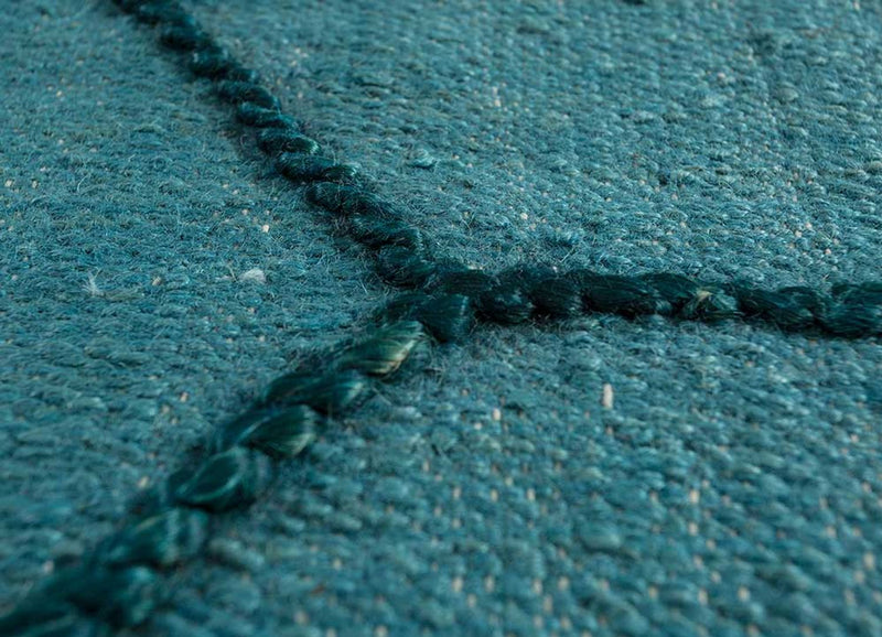 Ullmatta - 240 x 150 cm - havsblått