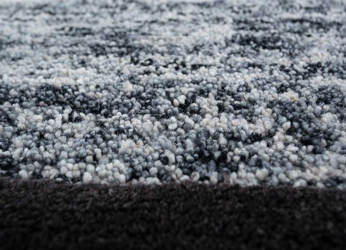 Ullmatta - 270 x 180 cm - svart och vitt