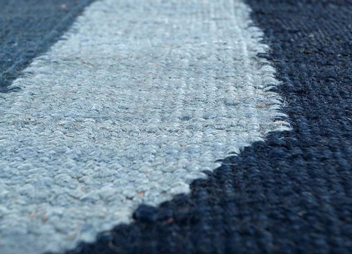 Sisalmatta särskild form  - 270 x 180 cm - blå