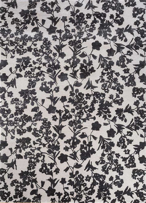 Ullmatta - 270 x 180 cm - svart och vitt