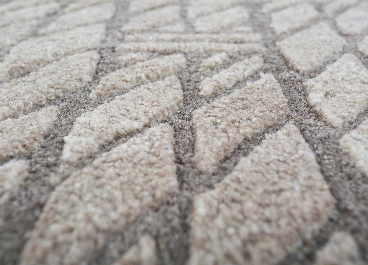 Ullmatta - 240 x 150 cm - mörk beige