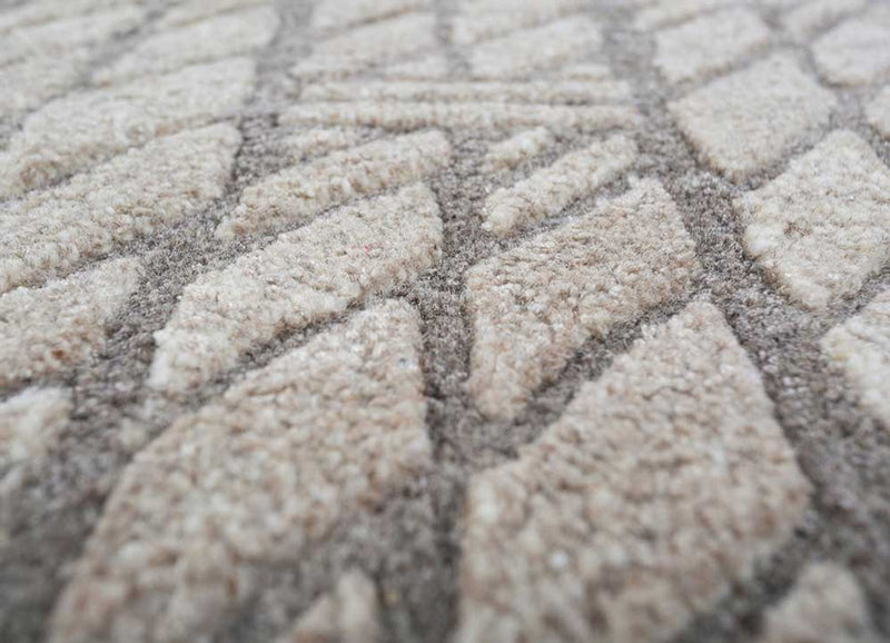 Ullmatta - 240 x 150 cm - mörk beige