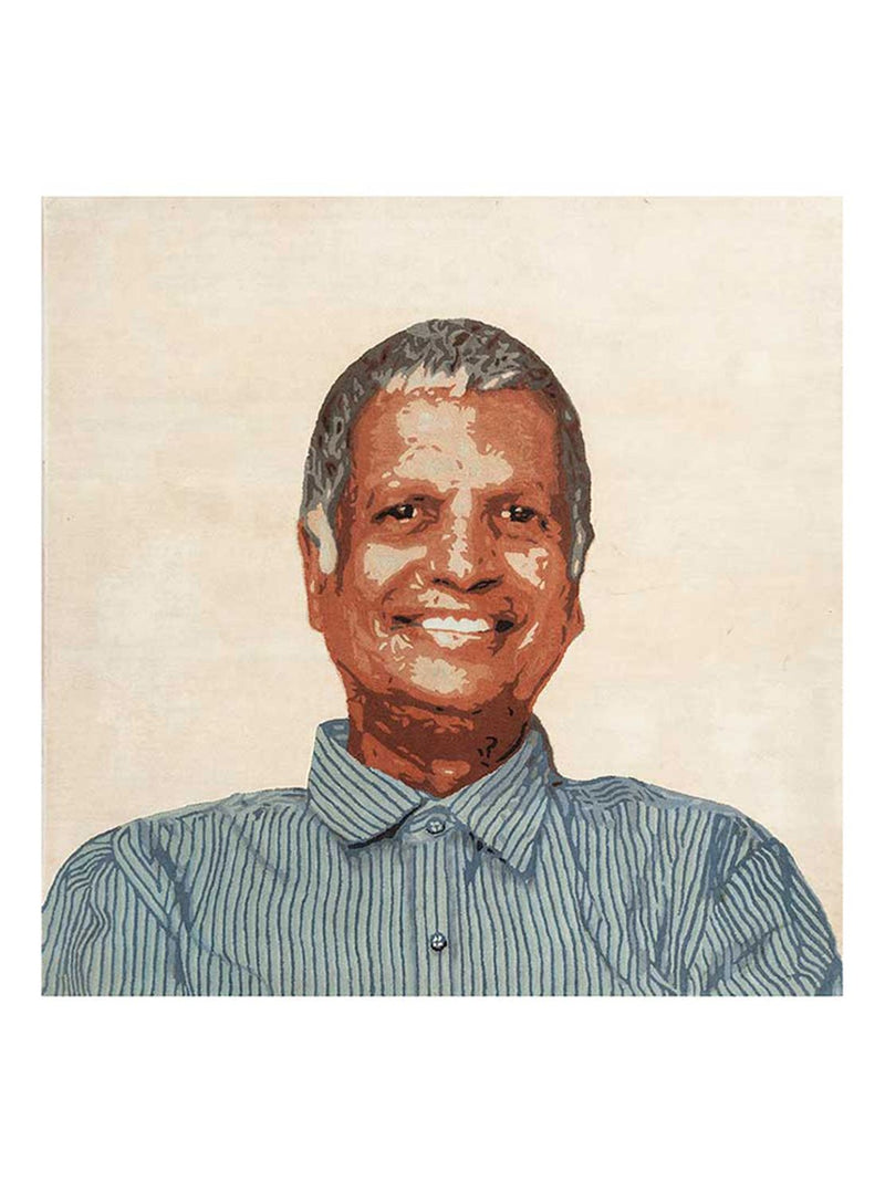 Ullmatta kvadrat  - 185 x 185 cm - grädde