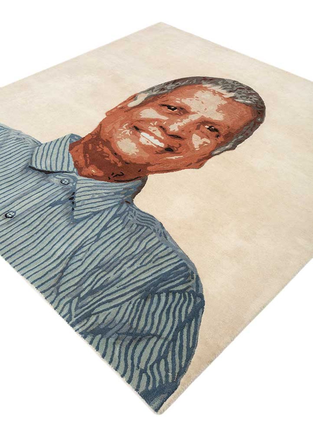 Ullmatta kvadrat  - 185 x 185 cm - grädde