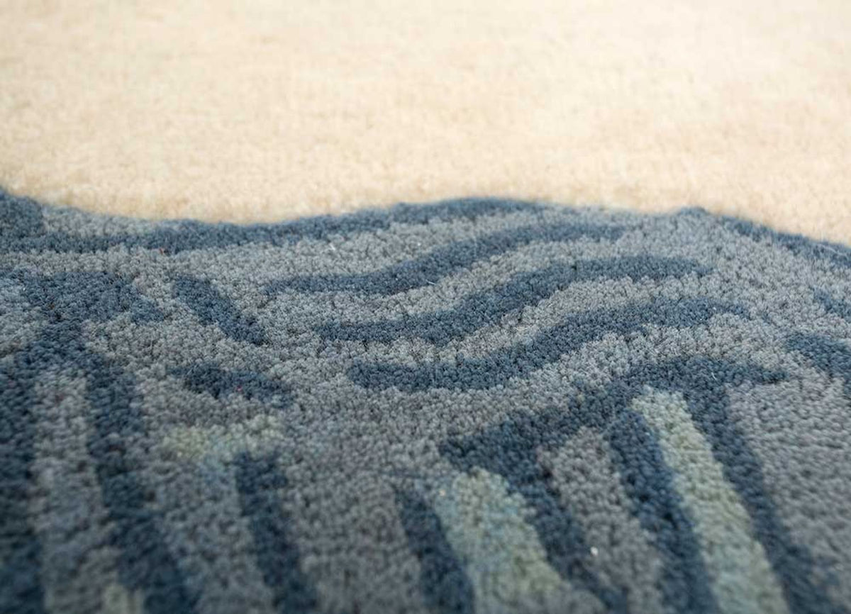 Ullmatta kvadrat  - 185 x 185 cm - grädde