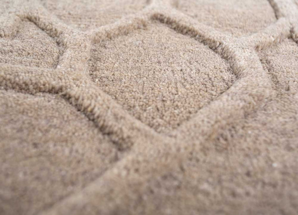 Ullmatta - 270 x 180 cm - mörk beige