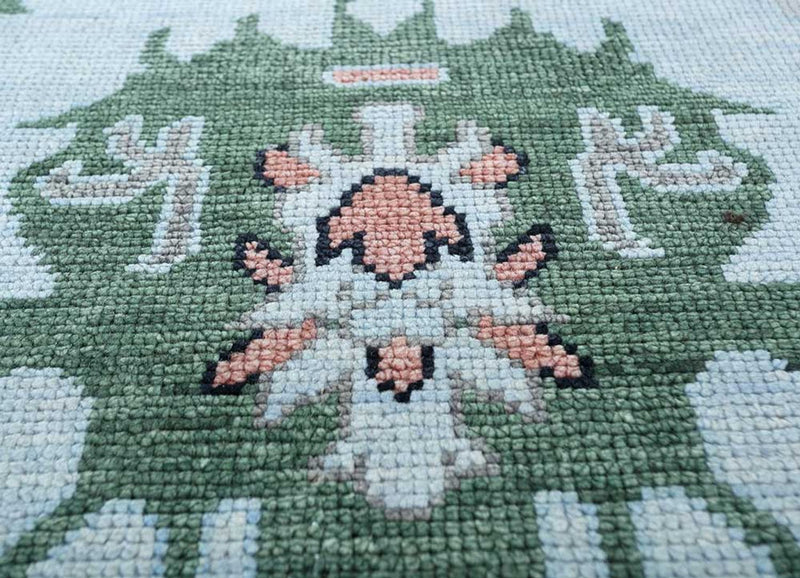 Ullmatta - 360 x 270 cm - ljusblå