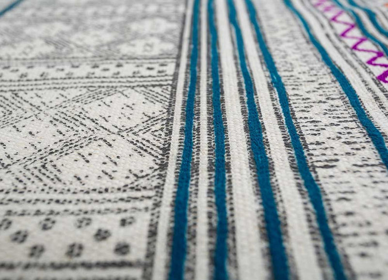 Mattan - 180 x 120 cm - flerfärgad