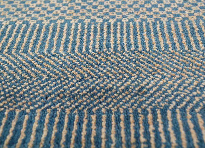 Ullmatta - 270 x 180 cm - havsblått