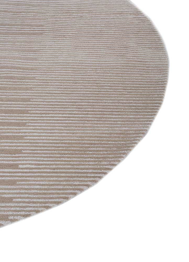 Ullmatta runt  - 180 x 180 cm - beige