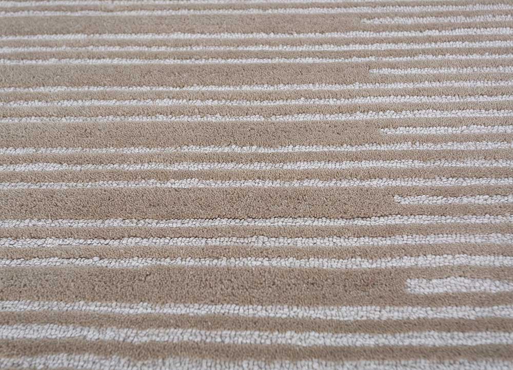 Ullmatta runt  - 180 x 180 cm - beige