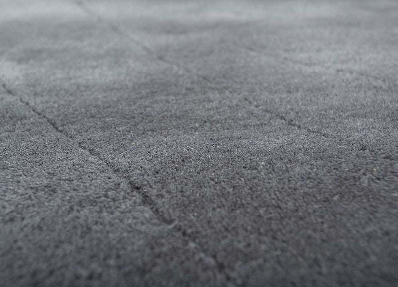 Ullmatta - 233 x 165 cm - mörkgrå