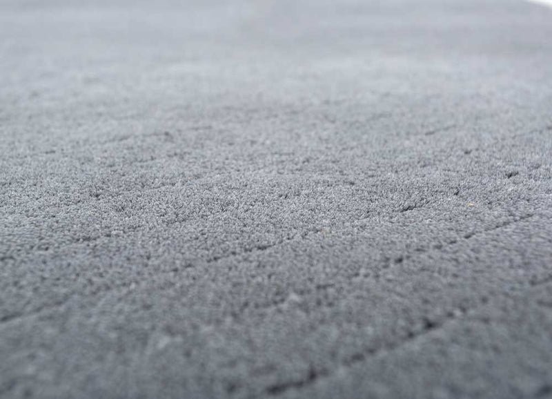 Ullmatta - 233 x 165 cm - mörkgrå