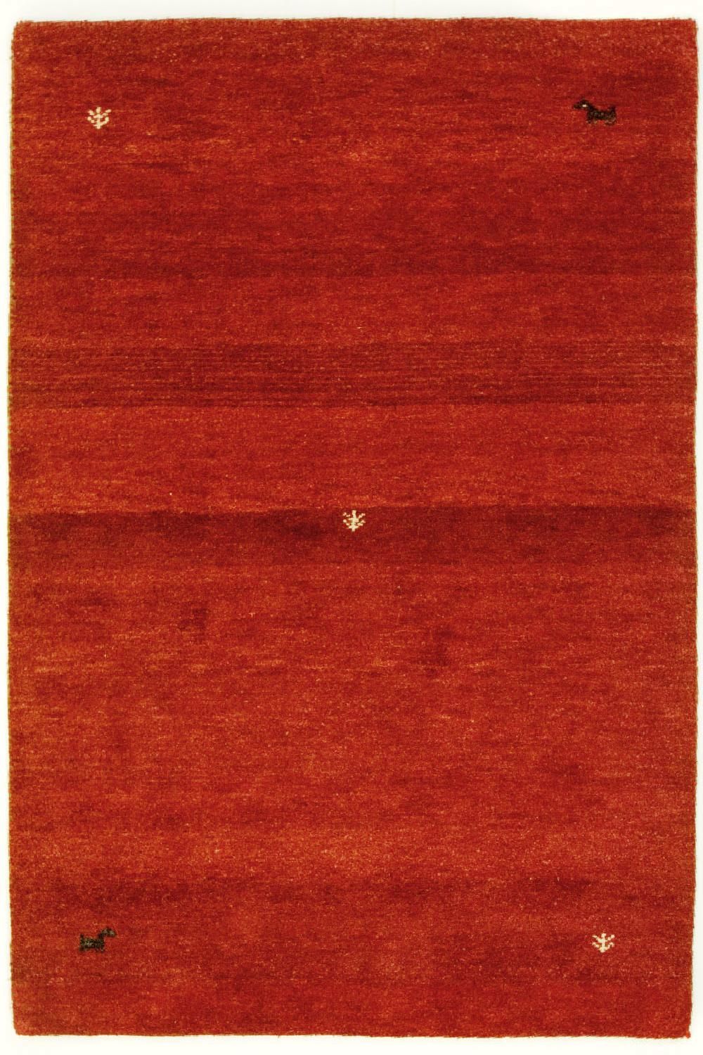 Gabbeh-matta - Indus - 182 x 119 cm - röd