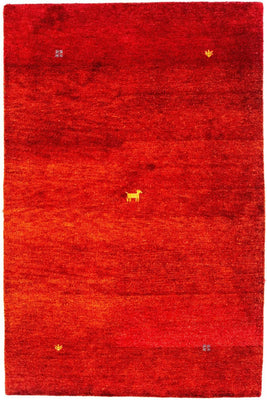 Gabbeh-matta - Indus - 176 x 118 cm - röd