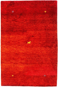 Gabbeh-matta - Indus - 176 x 118 cm - röd
