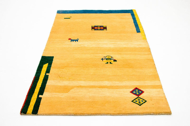 Gabbeh-matta - Indus - 193 x 121 cm - guld