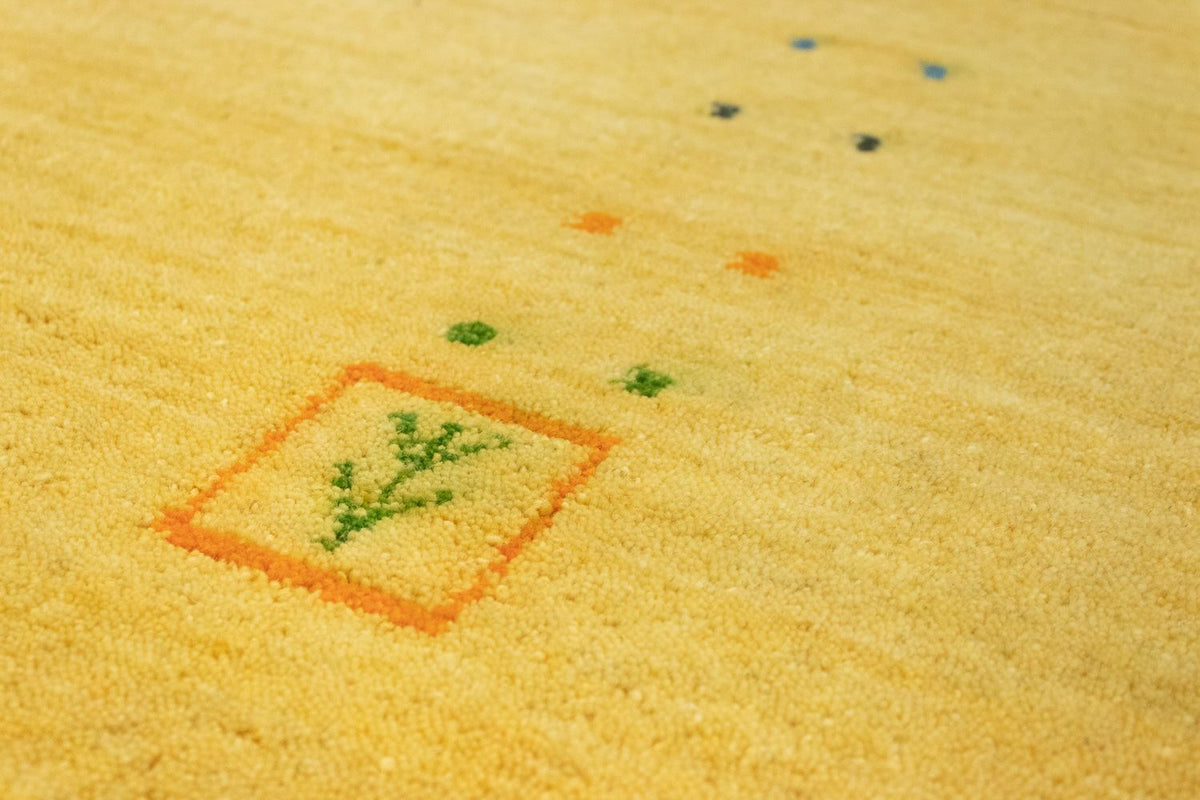 Gabbeh-matta - Indus - 250 x 200 cm - guld