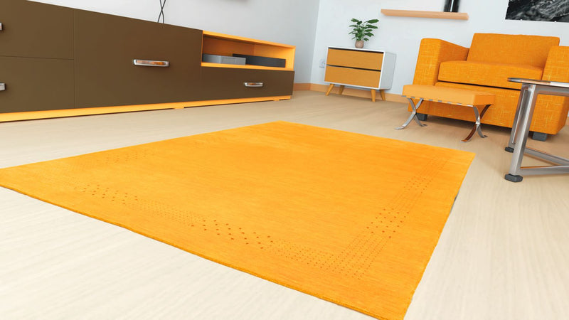 Gabbeh-matta - Indus - 300 x 250 cm - guld