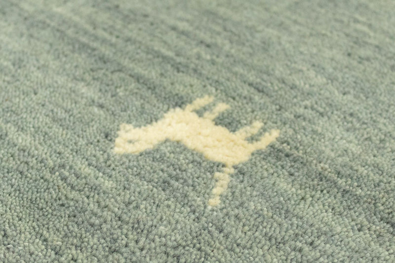 Gabbeh-matta - Indus - 250 x 200 cm - grått