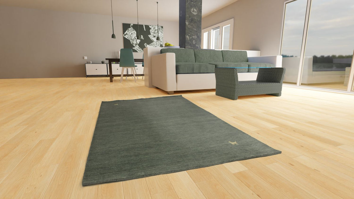 Gabbeh-matta - Indus - 300 x 250 cm - grått