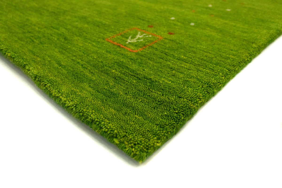 Runner Gabbeh-matta - Indus - 240 x 80 cm - grön