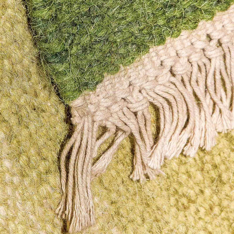 Runner Kelim matta - trendig - 250 x 80 cm - grön