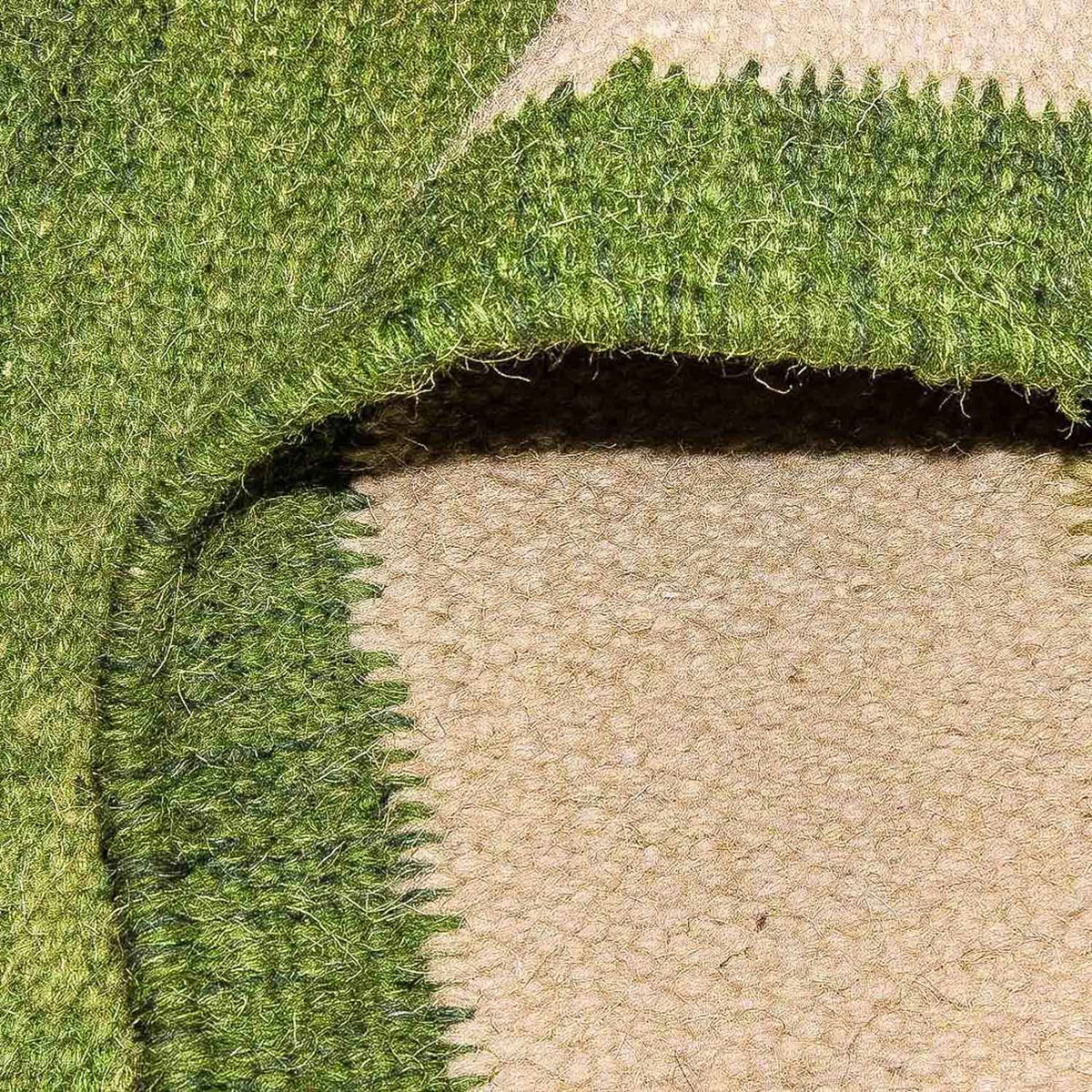 Runner Kelim matta - trendig - 250 x 80 cm - grön