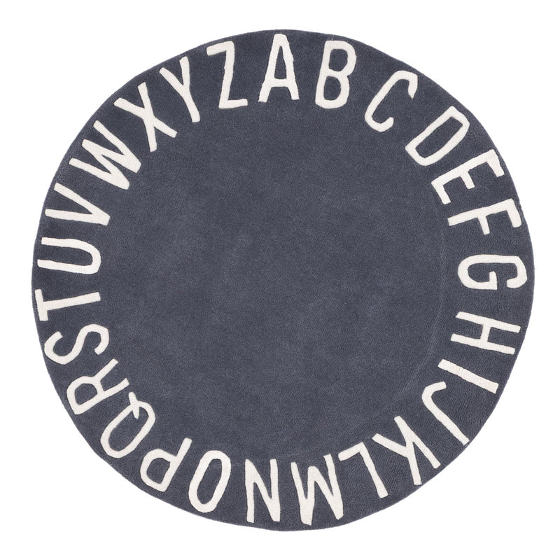 Alfabetet ABC Barnmatta Runt