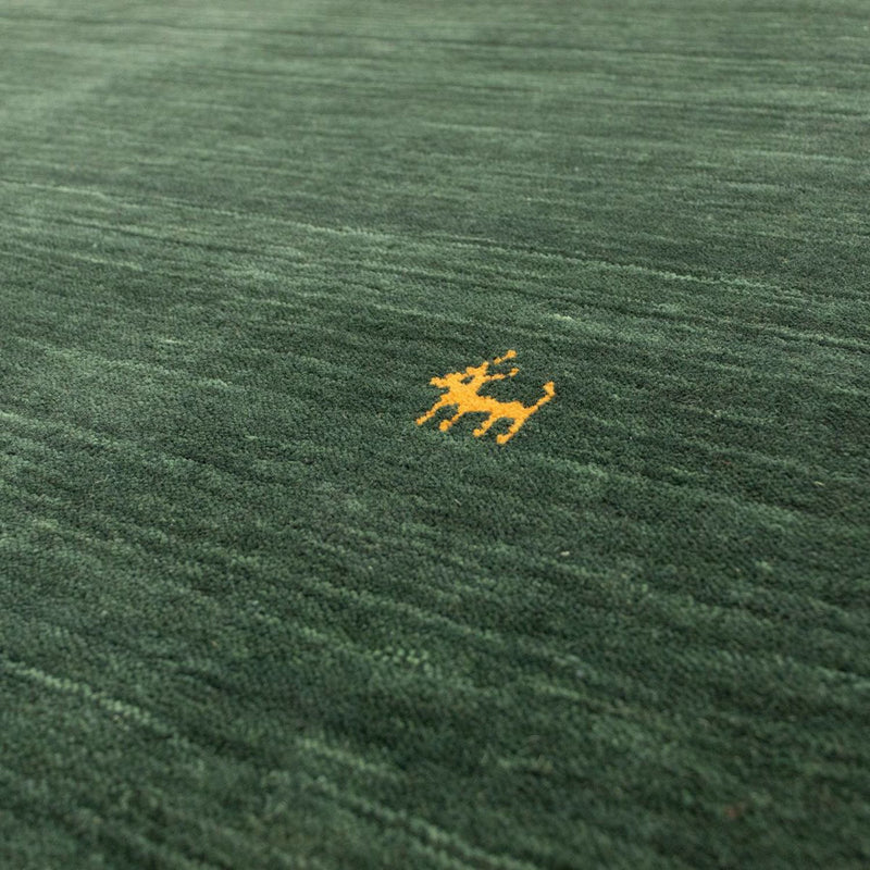 Gabbeh-matta - Softy - 160 x 90 cm - mörkgrön