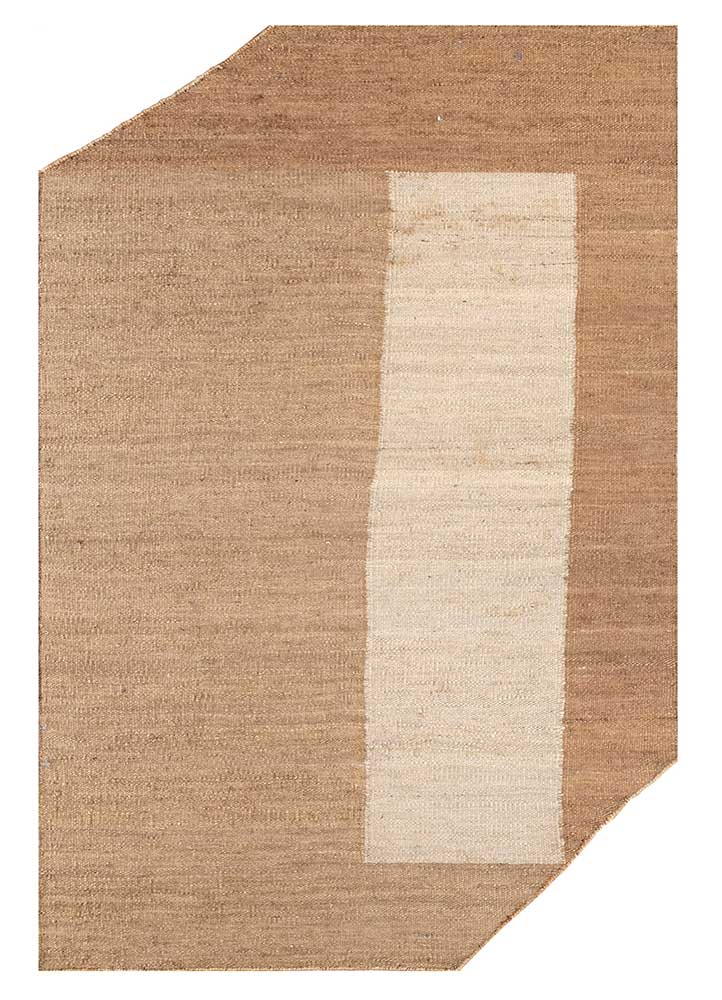 Designermatta särskild form  - 270 x 180 cm - mörk beige