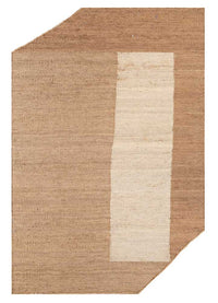 Designermatta särskild form  - 270 x 180 cm - mörk beige