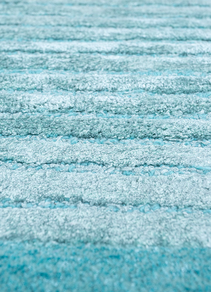 Designermatta särskild form  - 210 x 150 cm - turkos