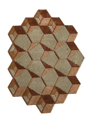 Ullmatta särskild form  - 140 x 195 cm - mintgrön