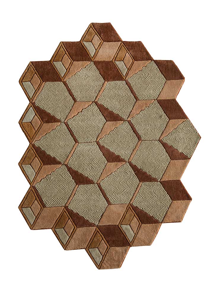 Ullmatta särskild form  - 140 x 195 cm - mintgrön