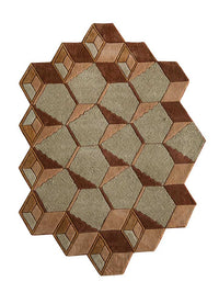 Ullmatta särskild form  - 140 x 195 cm - mintgrön