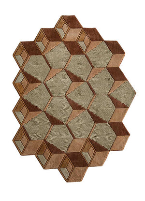 Ullmatta särskild form  - 140 x 195 cm - mintgrön