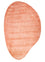 Designermatta särskild form  - 170 x 257 cm - orange