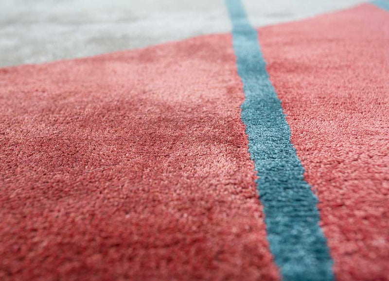 Designermatta särskild form  - 240 x 150 cm - flerfärgad