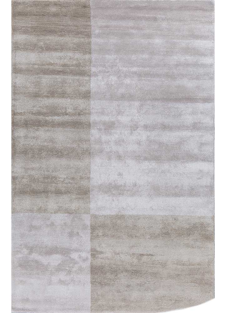 Designermatta särskild form  - 240 x 150 cm - ljusgrå
